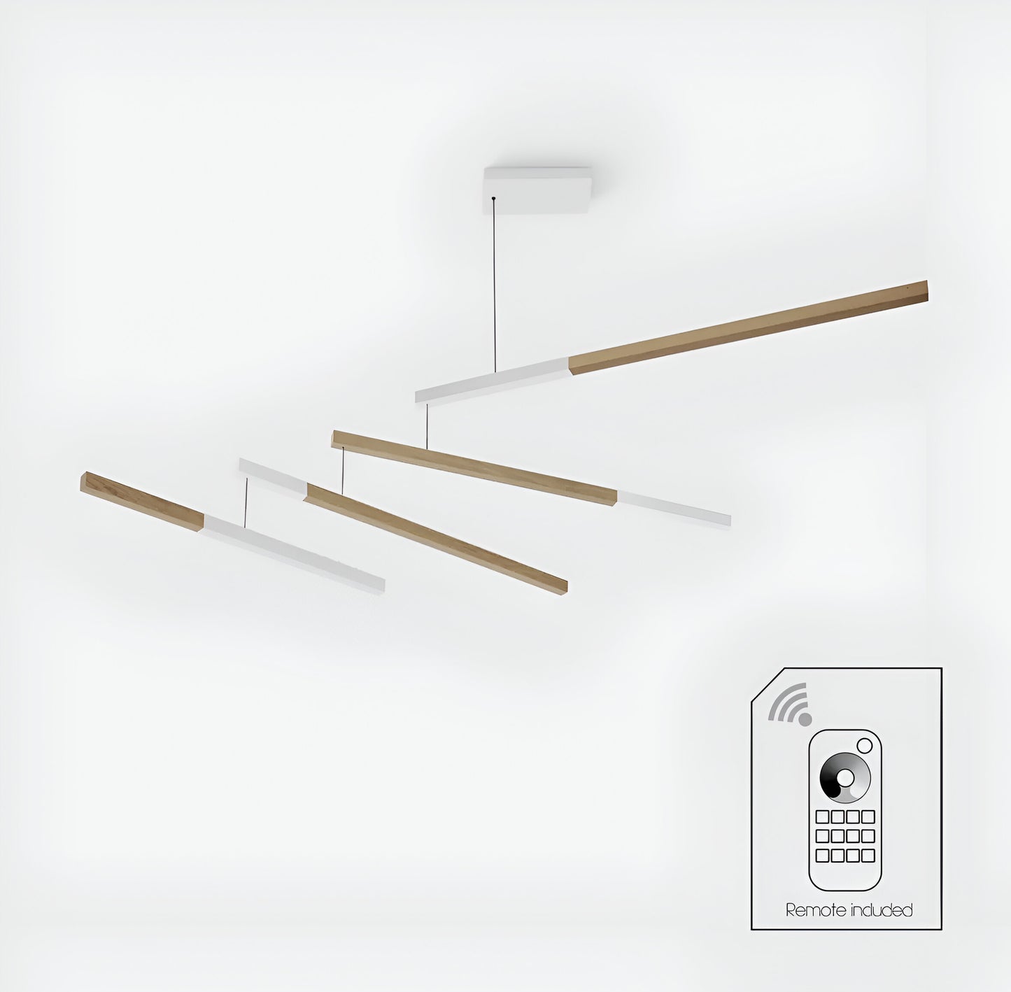 Wooden Mobile Pendant - Led Light - Tasso Nez Dimmable - Dana & Dekor