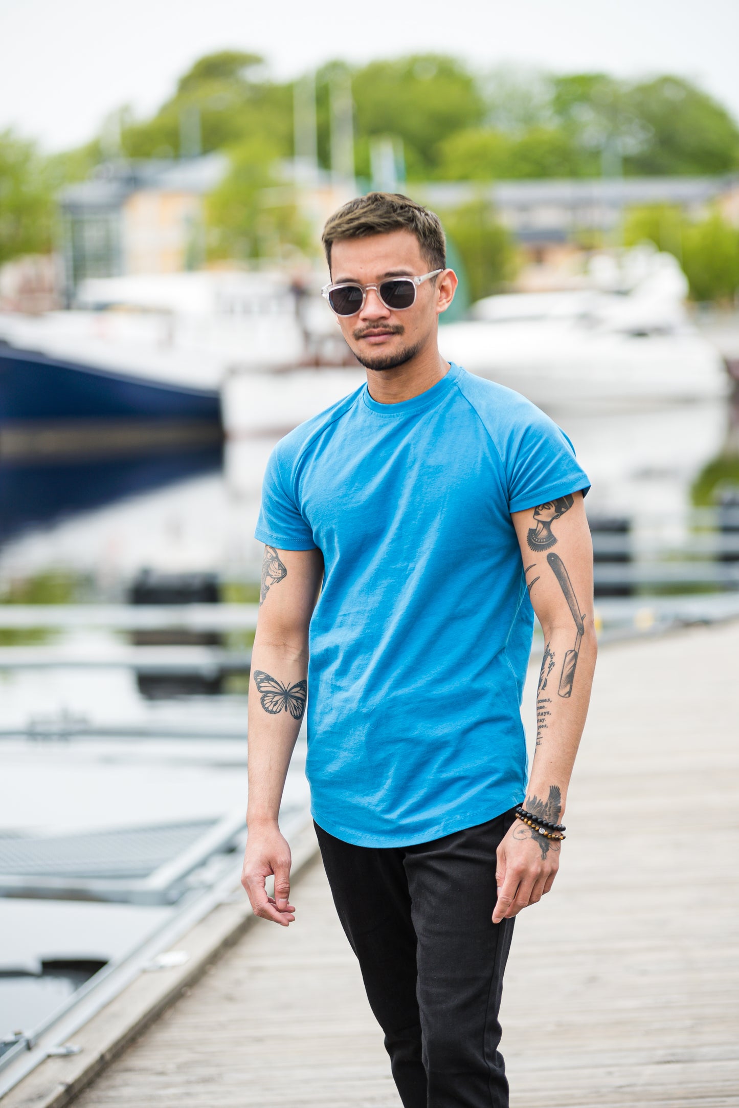 Black, Light Blue, Dark Blue high-stretch comfy jeans for men - Dana & Dekor