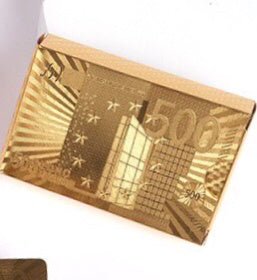 Creative Golden Plastic Poker Card Magic Card Waterproof Card Gift Board Game - Dana & Dekor