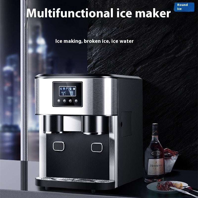 Desktop Ice Making Ice Crushing Kallt vatten Tre-i-ett 16 kg ismaskin