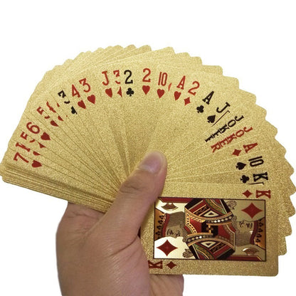 Creative Golden Plastic Poker Card Magic Card Waterproof Card Gift Board Game - Dana & Dekor 