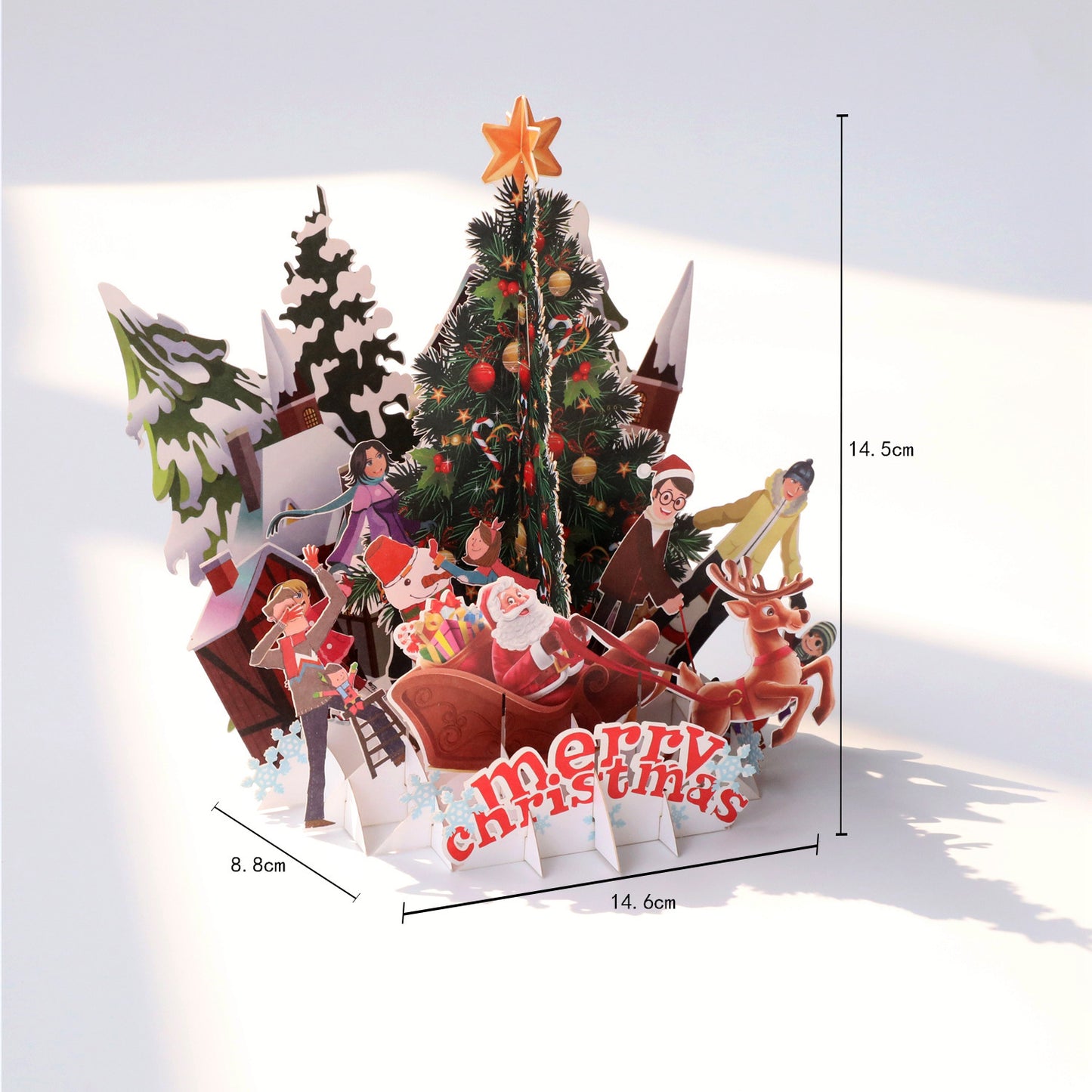 3D Christmas Greeting Card Creative Gift - Dana & Dekor 