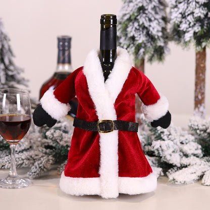 Christmas dress wine bottle set - Dana & Dekor 