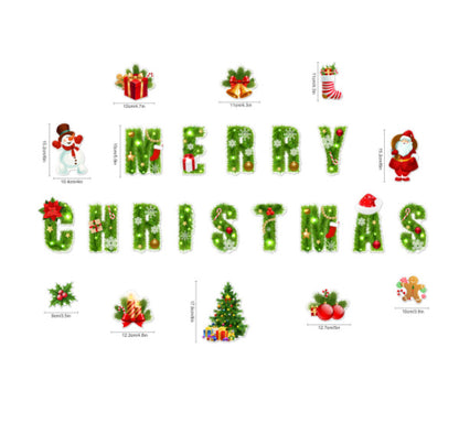 Christmas Decoration Refrigerator Sticker Set - Dana & Dekor 