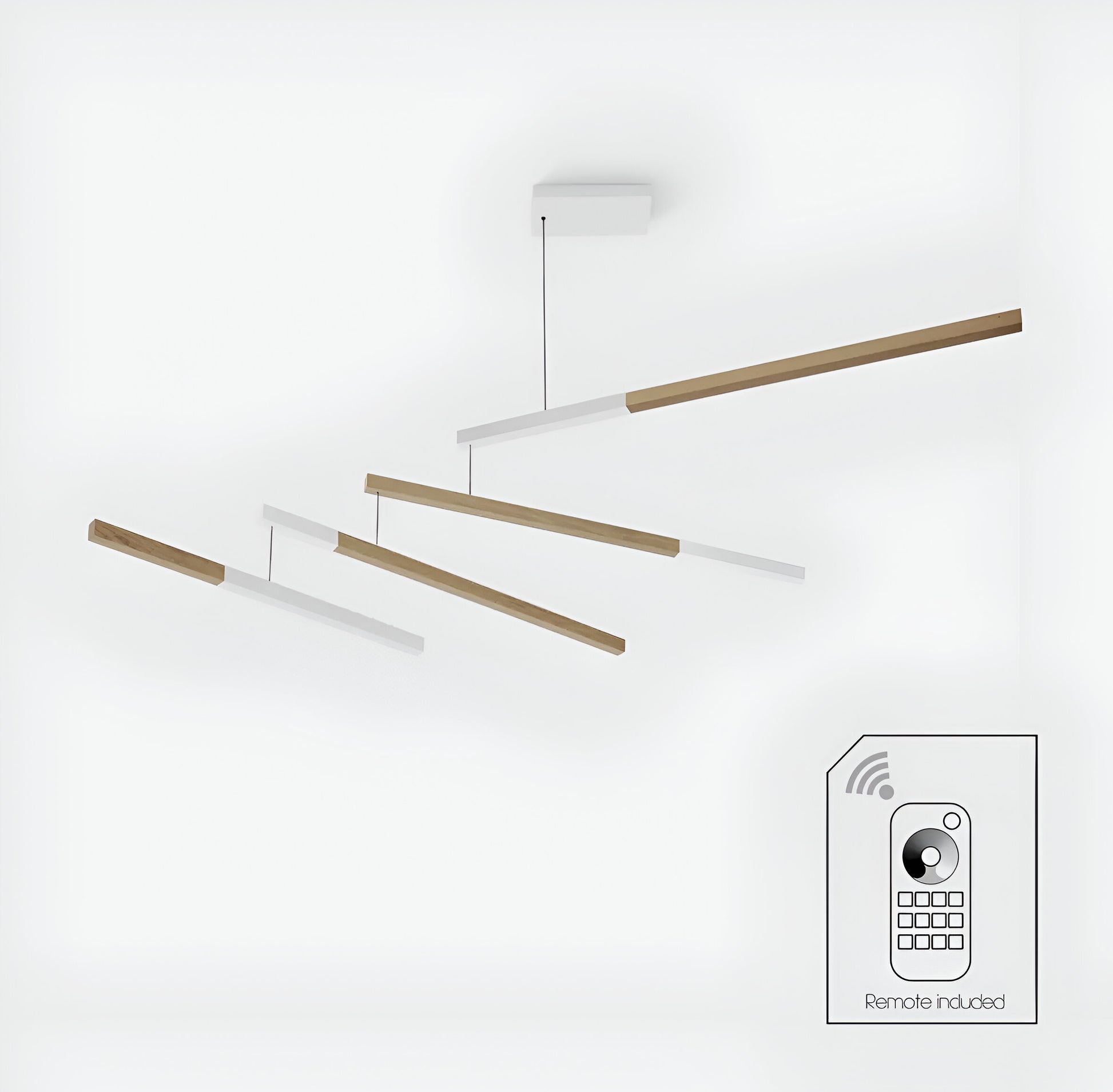 Wooden Mobile Pendant - Led Light - Tasso Nez Dimmable - Dana & Dekor 