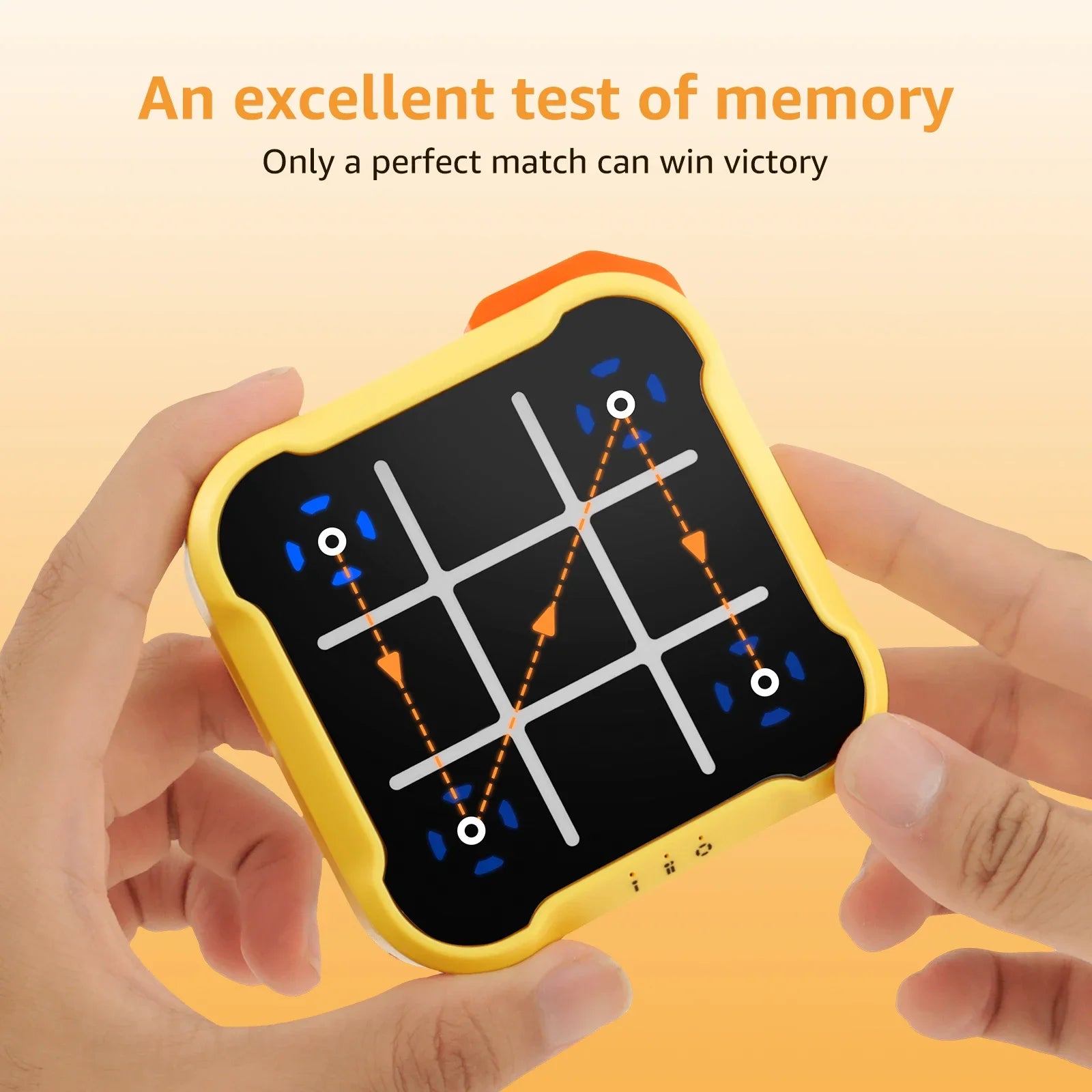 Tic Tac Toe Game Children Electronic Toys Noughts and Crosses Game Memory Training Infinite Portable Travel Games for Kids Adult - Dana & Dekor 