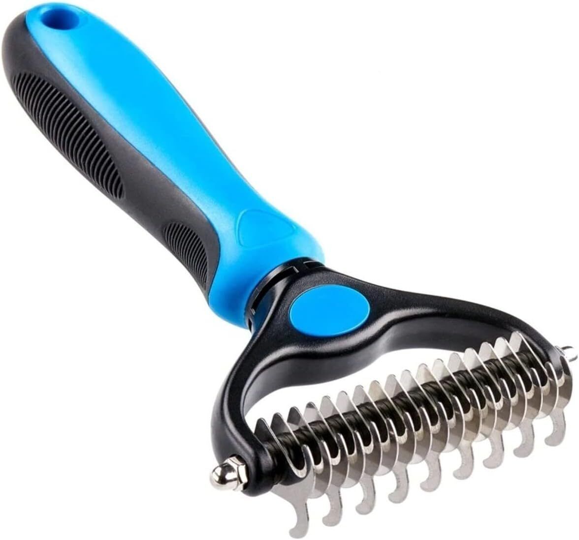 Deshedding Brush For Dog And Cat Pet Grooming Rake Dematting Comb Double Sided - Dana & Dekor 